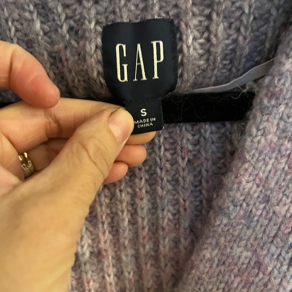 GAP Lilac Ribbed Button-Up Cardigan - Picture 3 of 4